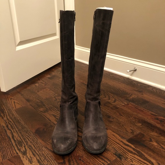 Antonio Melani Gray Riding Boots - Picture 4 of 6